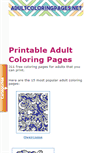 Mobile Screenshot of adultcoloringpages.net