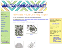 Tablet Screenshot of adultcoloringpages.net